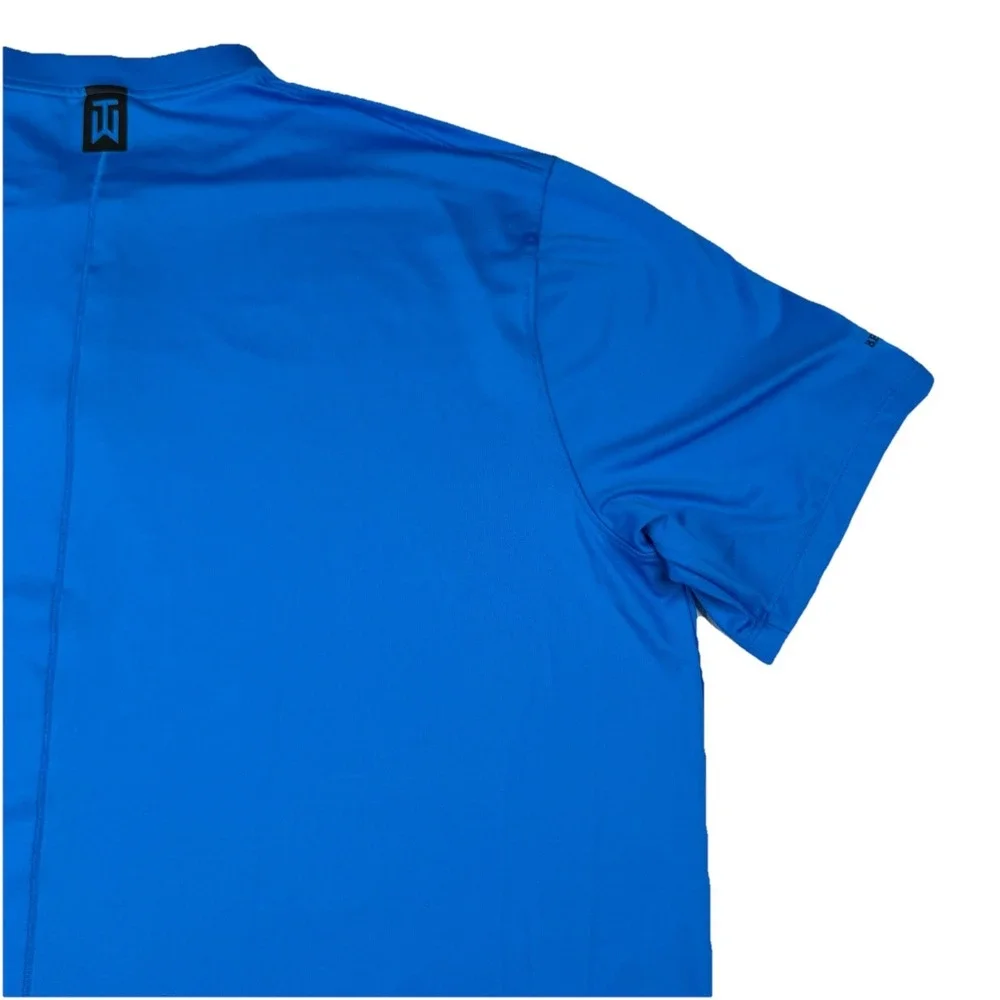 Nike Dri-Fit‎ Tiger Woods Vapor Reflective Blade V Golf Polo BV0501-406 Blue XL